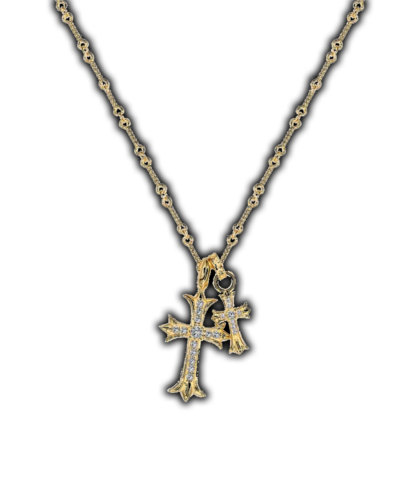 Chrome Hearts Baby Fat Luxury Diamond Necklace