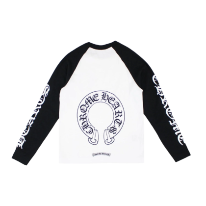 Chrome Hearts Neck Letters Horseshoe Long Sleeve T-Shirt